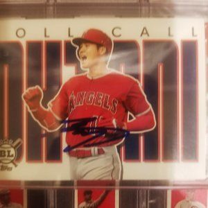 Shohei Ohtani 2020 signed Topps Big League Roll Call signed